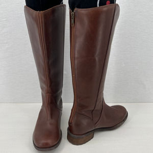 UGG Seldon Womens Size 8.5 Brown Leather Knee High Full Back Zip Riding Boot